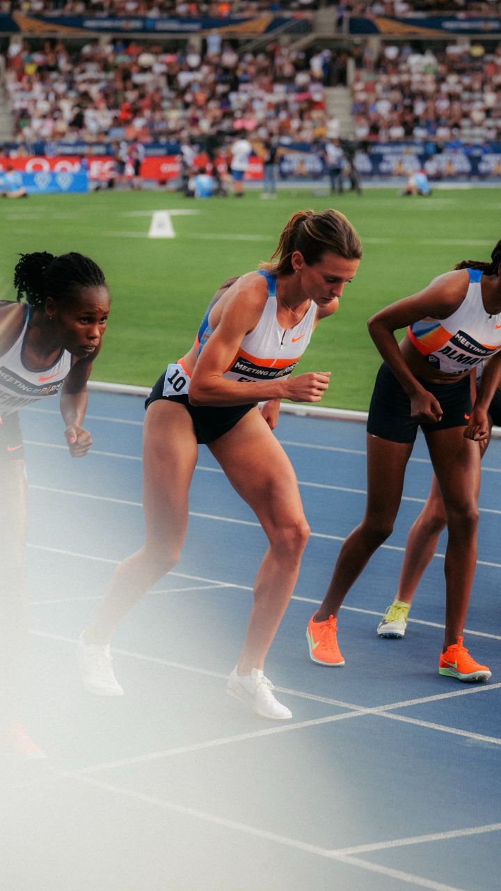 Ligne de départ Alice Finot Diamond League Paris 2025